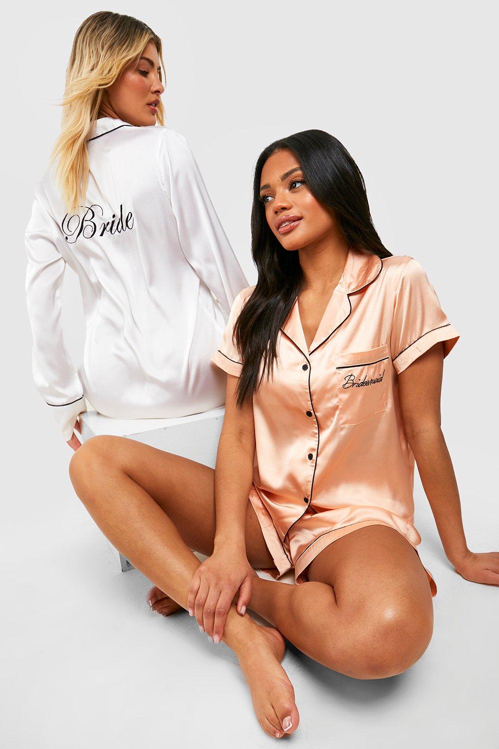 Bridesmaid pyjamas sale boohoo